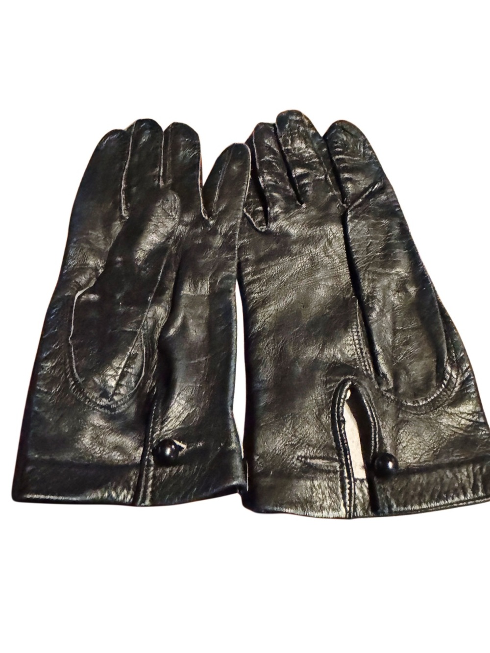 Vintage Women’s Genuine Leather Driving Gloves, Made in Italy - Circa 1940-1950 - Picture 4 of 10